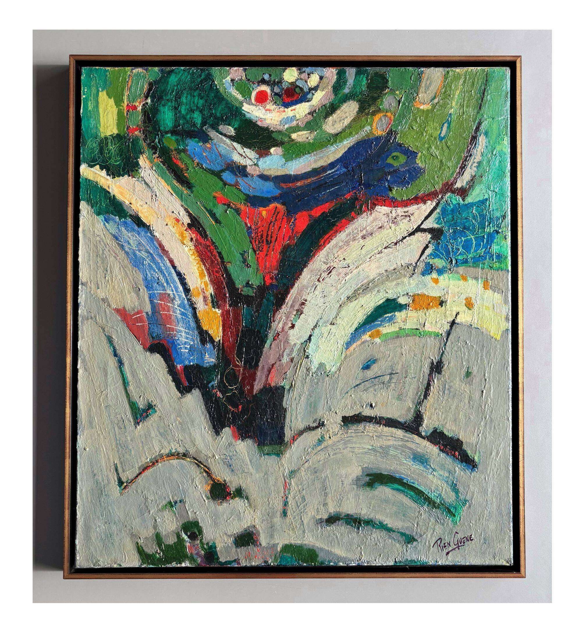 Midcentury abstract composition by Dutch artist Rien Goené (1929 – 2013)