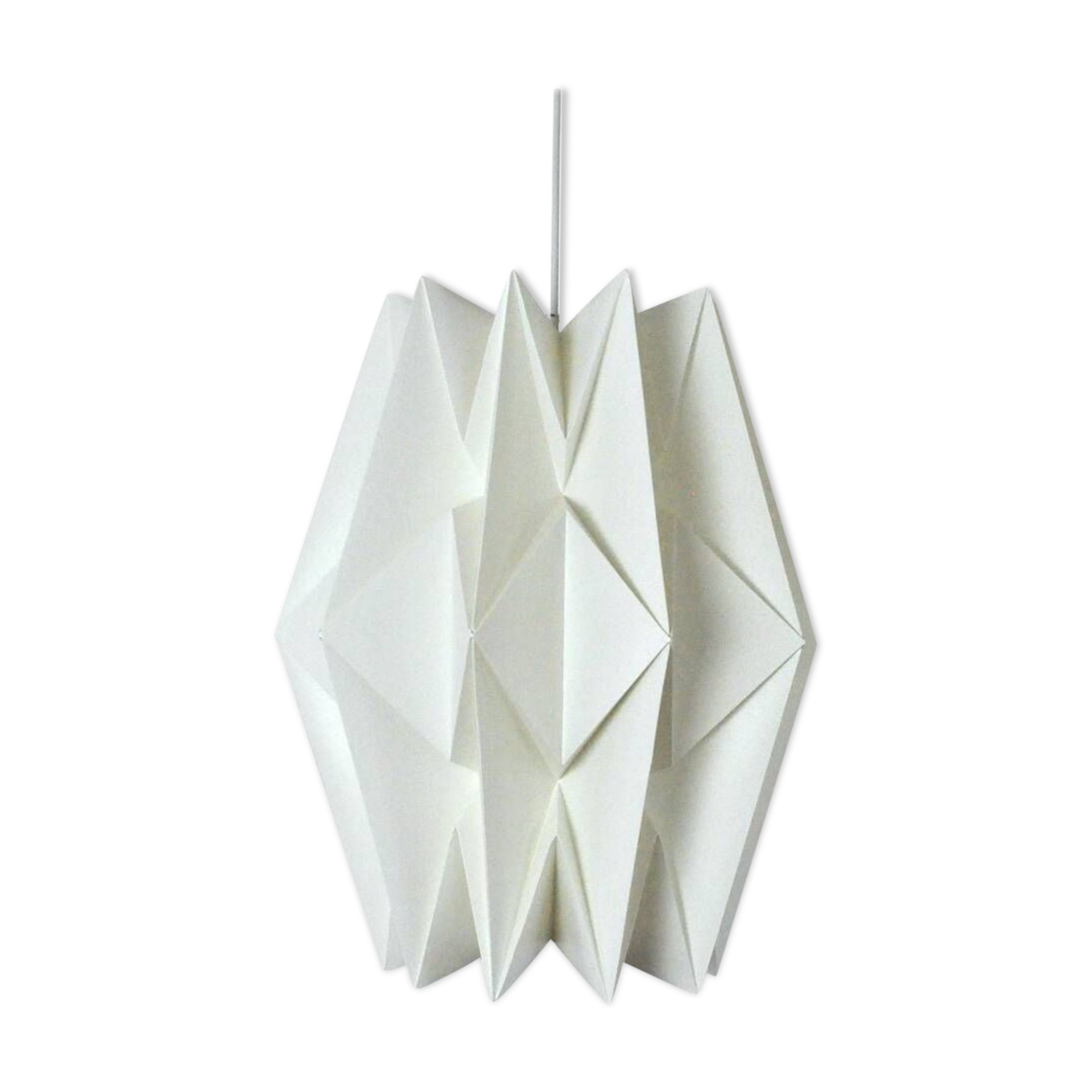 Large Le Klint hand-pleated hanging lamp by Peter Hvidt & Orla Mølgaard-Nielsen