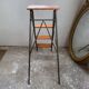 Metal and wood workshop ladder 4 steps