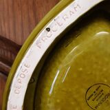 Ashtray coat of arms moet and chandon in ceramic, proceram aubagne france, signed