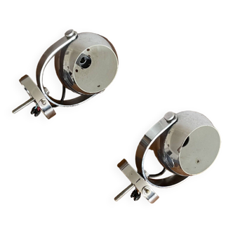 Pair of Eyeball wall lights, 1970