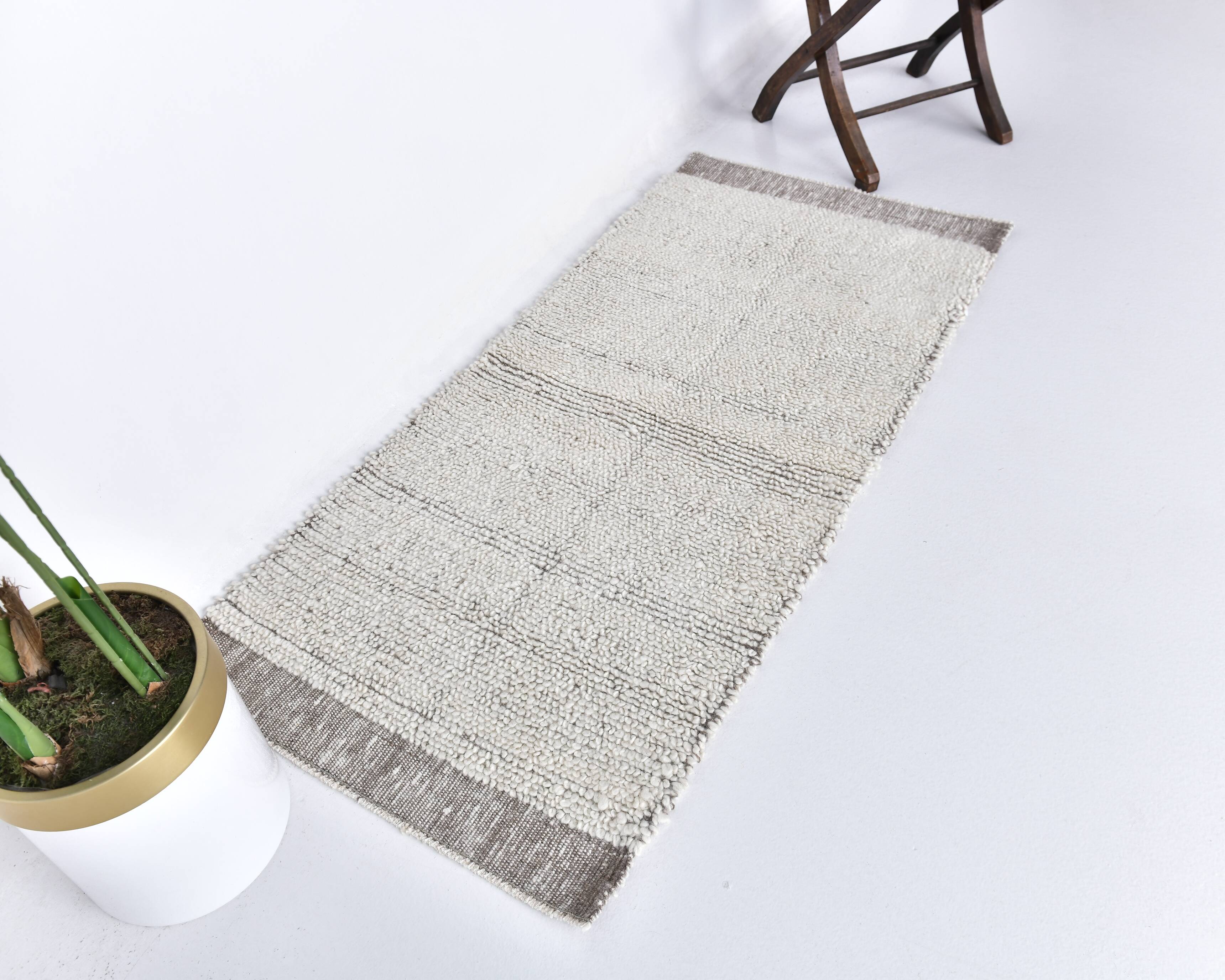 2x5 Modern Turkish Vintage Runner Rug 69x153Cm