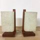 Teak bedside lamps 1960