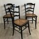 Suite of 3 chairs - late 19th - stamp F.Carton