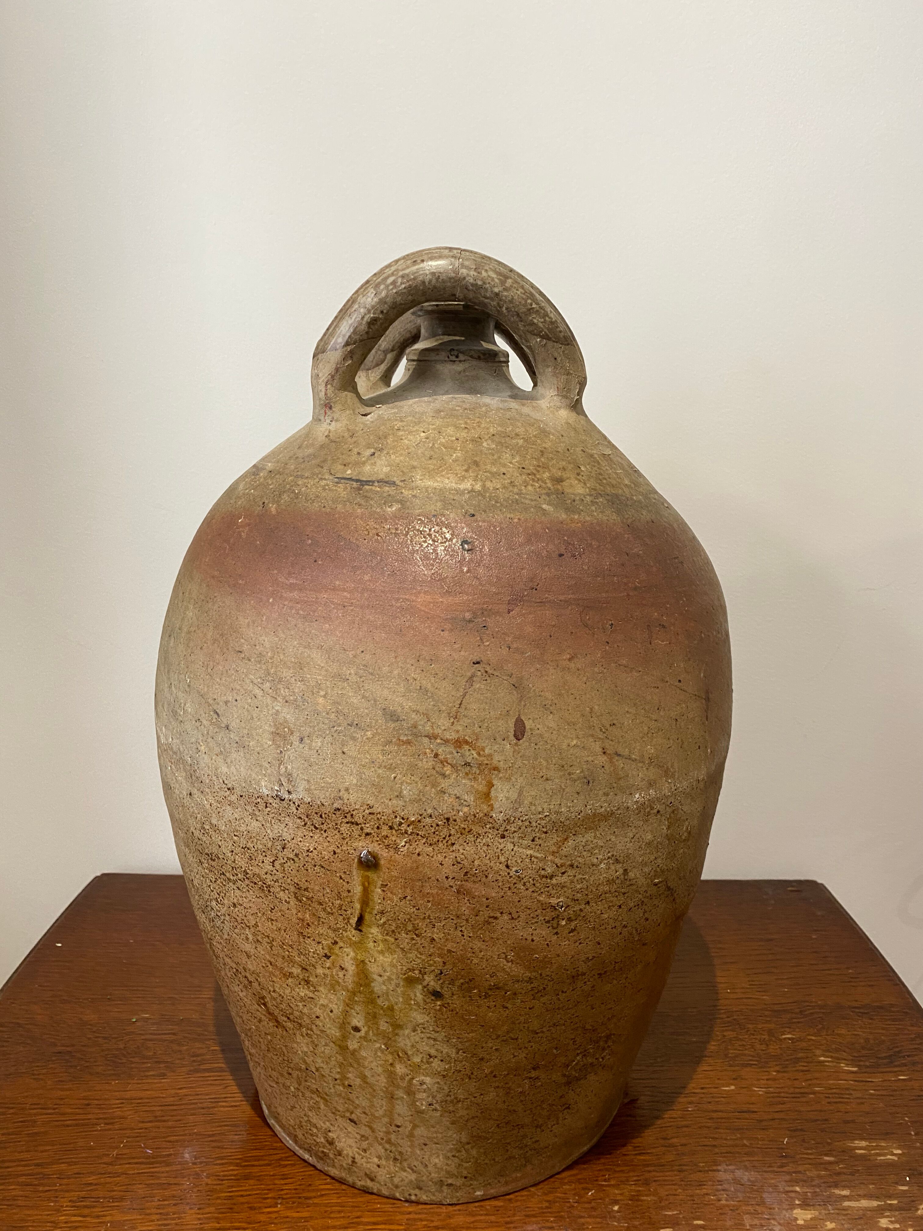 Old terracotta jar