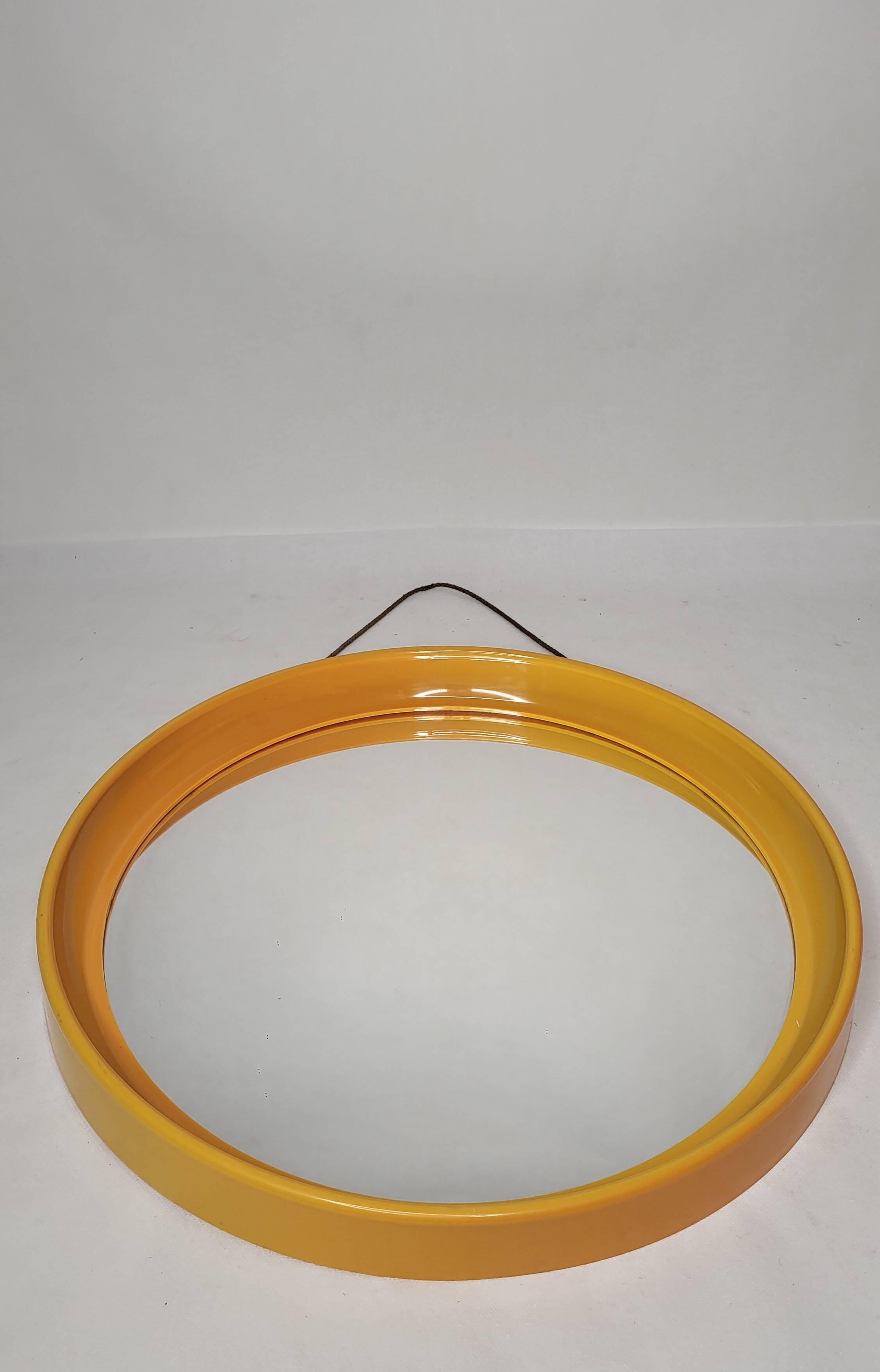 Vintage round mirror 70s