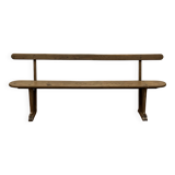 Bench with backrest