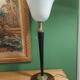 Lampe avec opaline Mazda