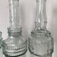 lot de bouteilles en verre moulé