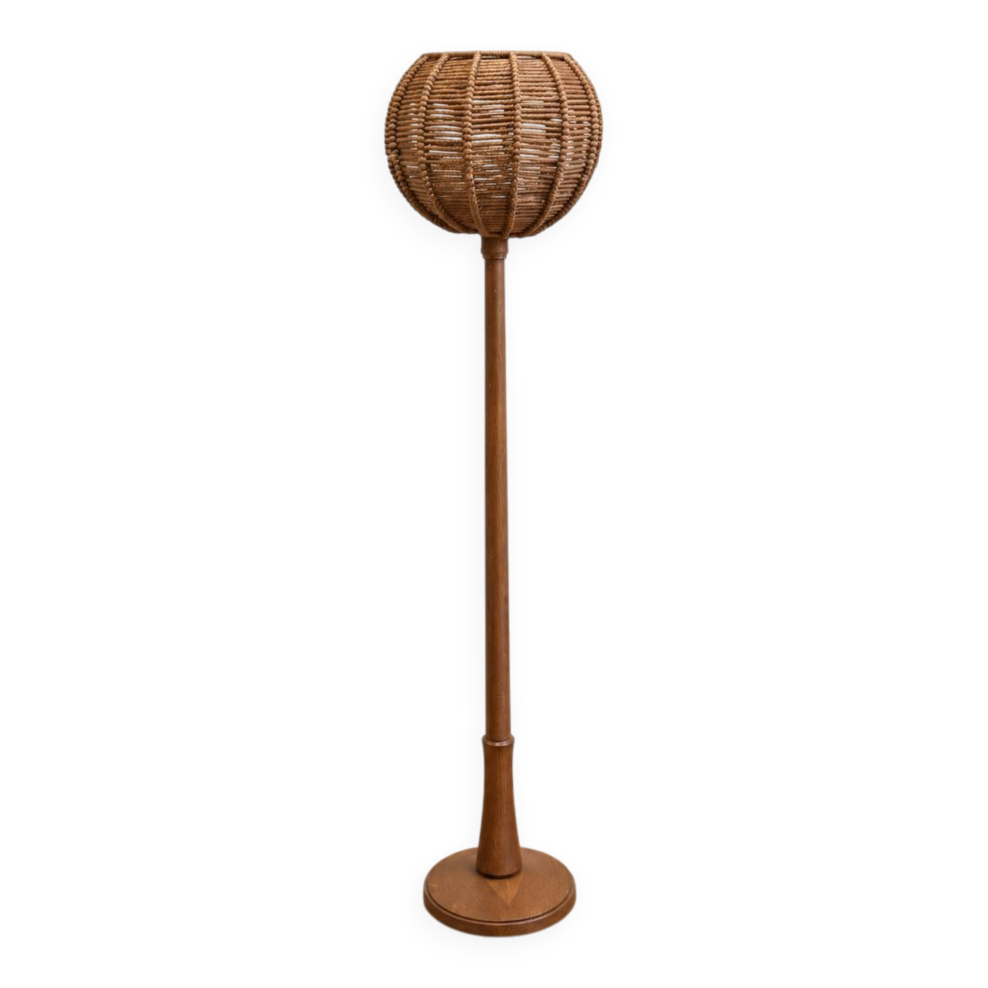 Oak floor lamp