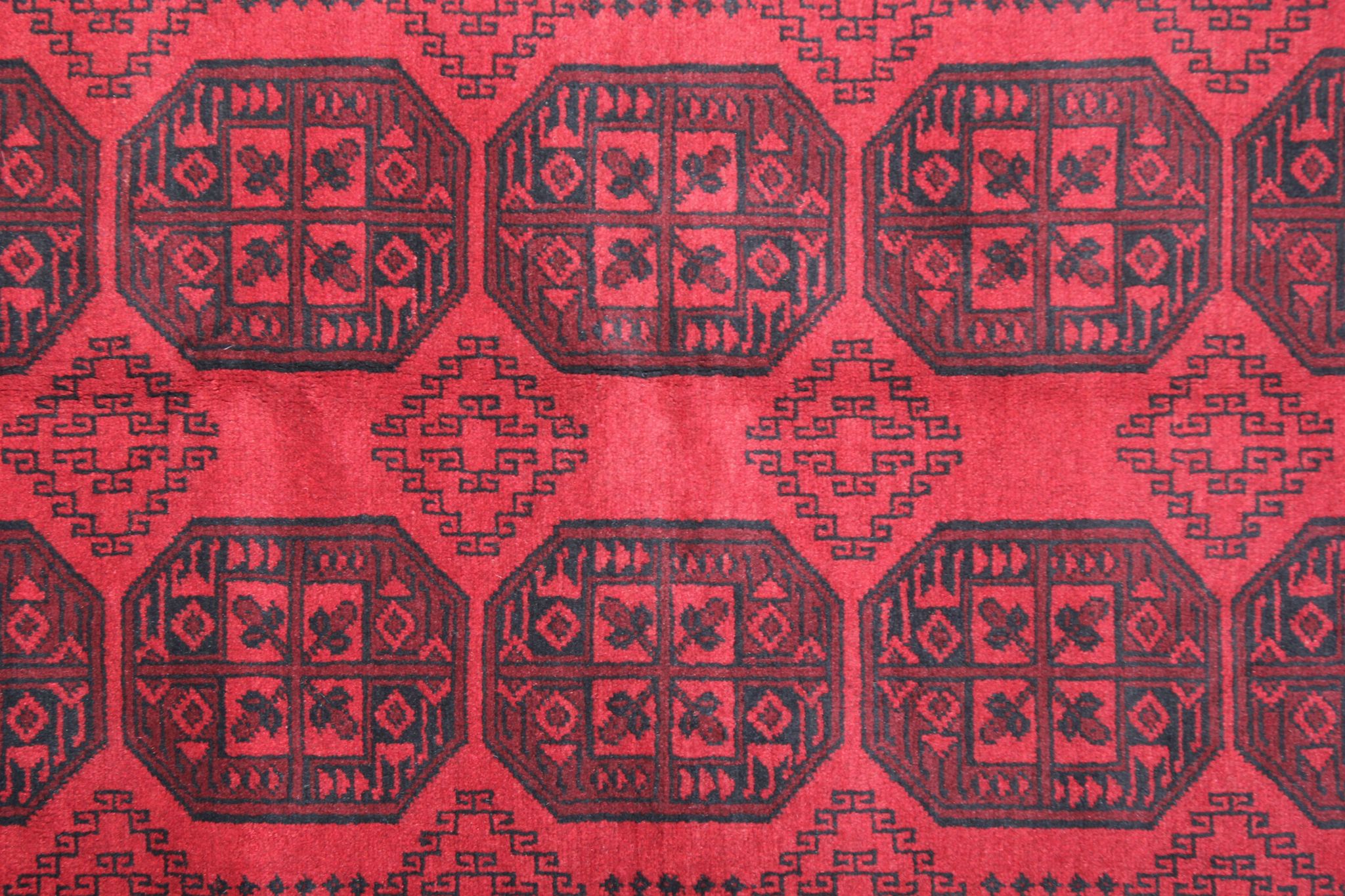 Red Wool Carpet Traditional Ziegler Rug- 164x237cm