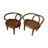 Lot de 2 fauteuils Fischel enfant ancien