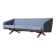 Illum Wikkelso model ML-90 three-seater sofa Laursen Denmark 1960