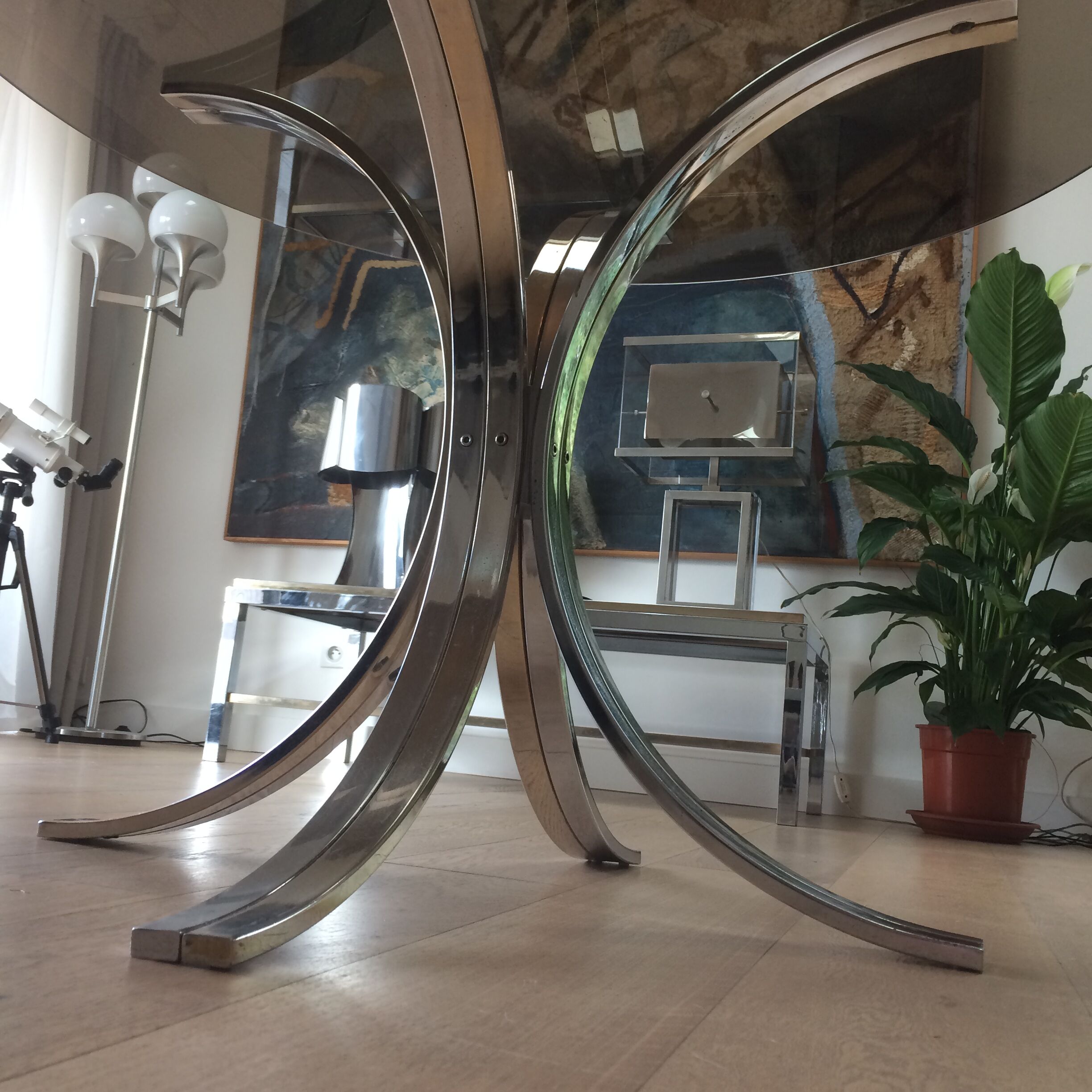 Table de salle à manger de Roméo Rega Italie 1970