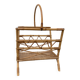 Vinyl holder in rattan and bamboo