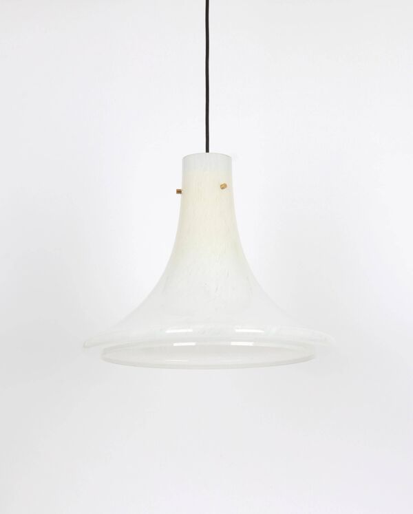 Suspension en verre opalin par Limburg, Allemagne, années 1970