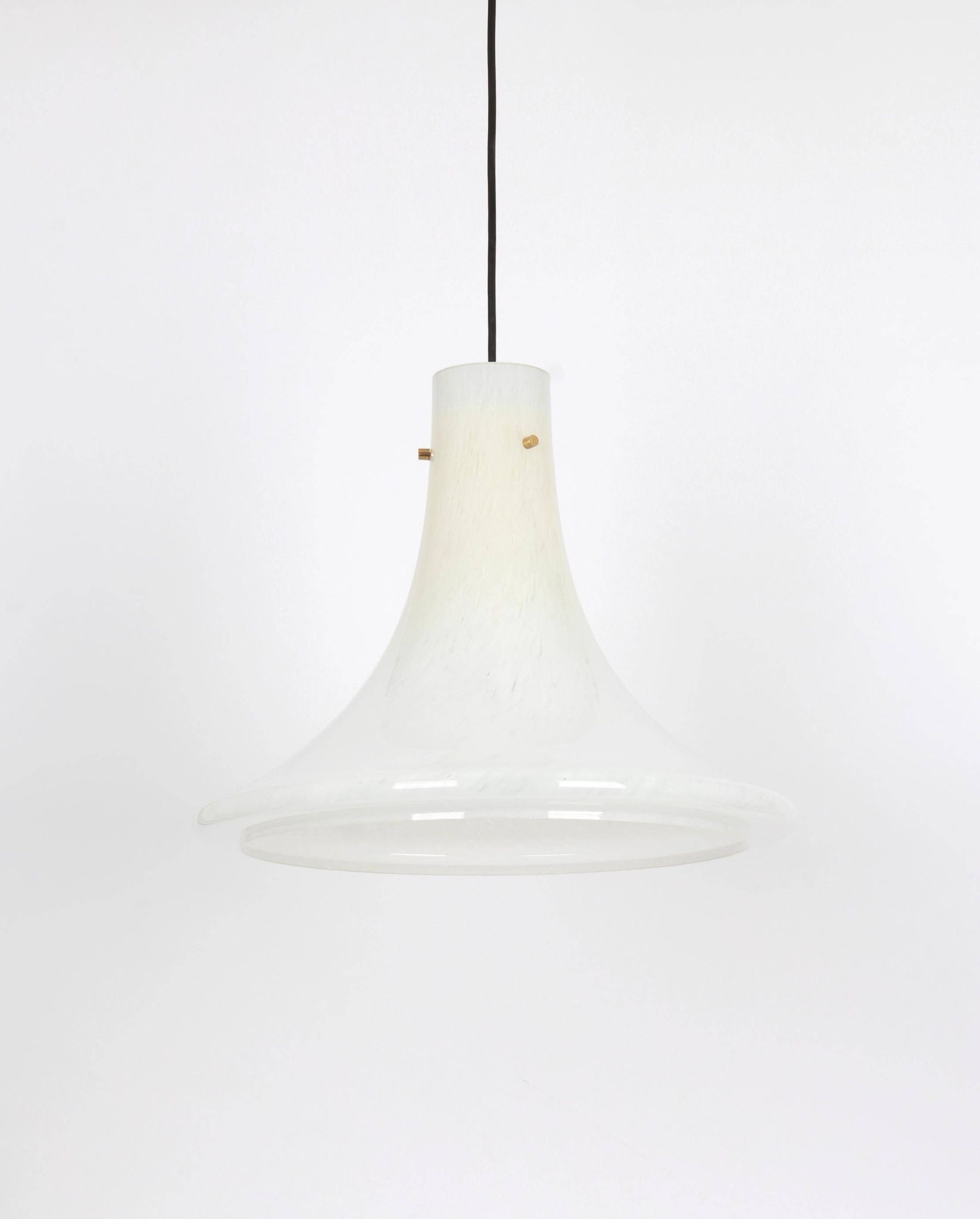 Suspension en verre opalin par Limburg, Allemagne, années 1970