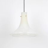 Superb large opaline glass pendant by Limburg, Germany, 1970s.