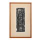 Woodcut titled 'Trees' from 1963