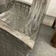 Pair of industrial metal armchairs