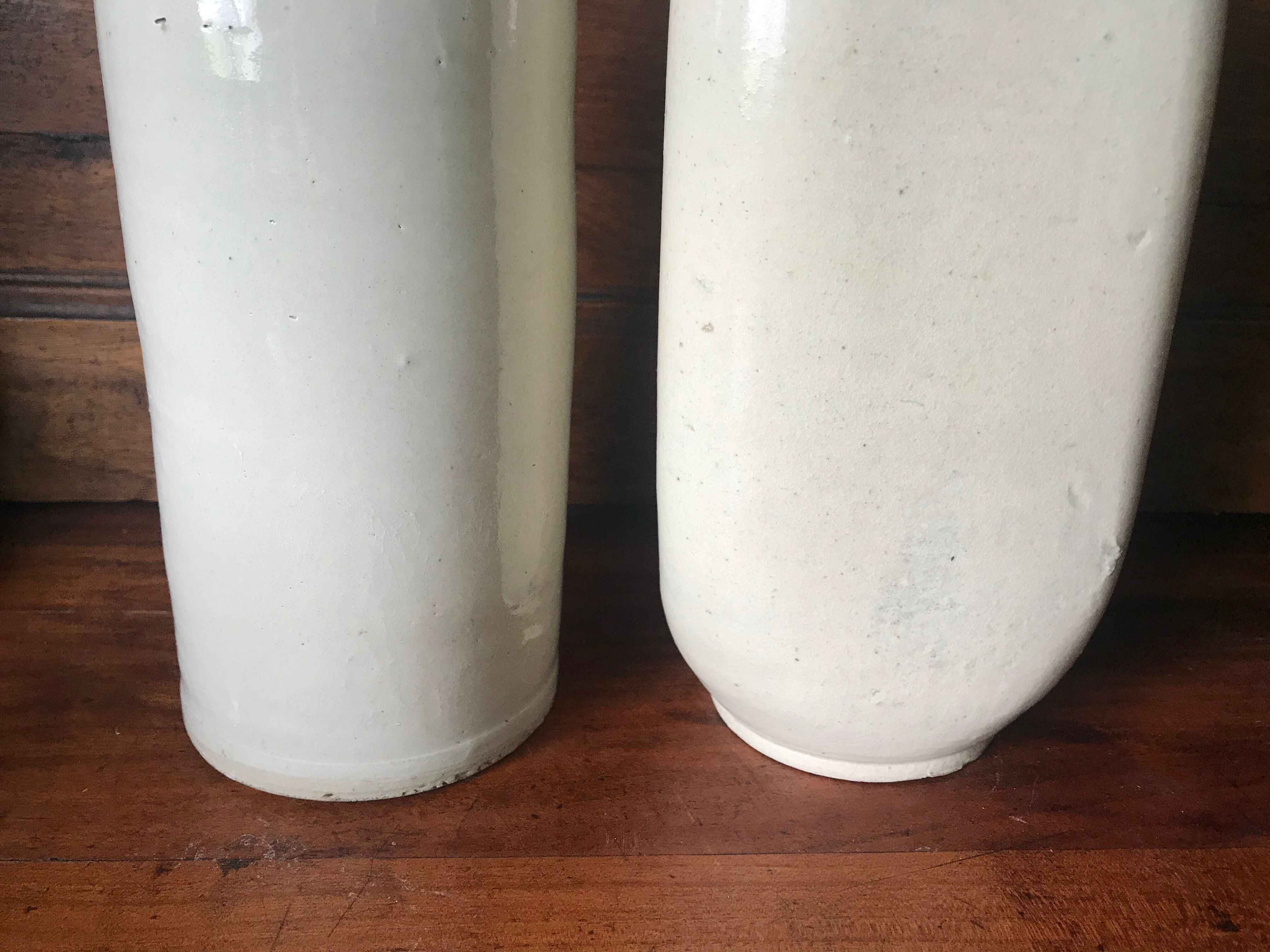 Bottles in varnished sandstone