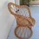 Vintage wicker armchair