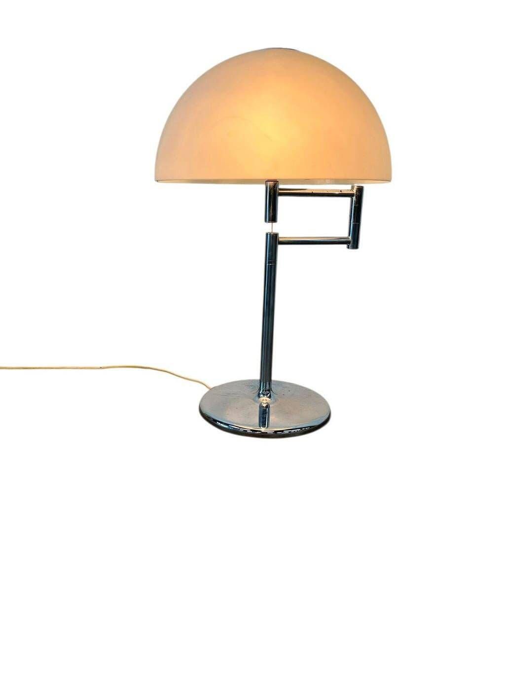 Vintage Cosack Leuchten table lamp, futuristic style, with a pivoting arm.