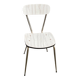 Chaise d'atelier en formica beige et acier
