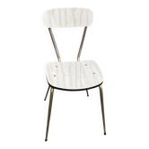 Beige formica and steel workshop chair