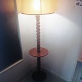 Wooden floor lamp