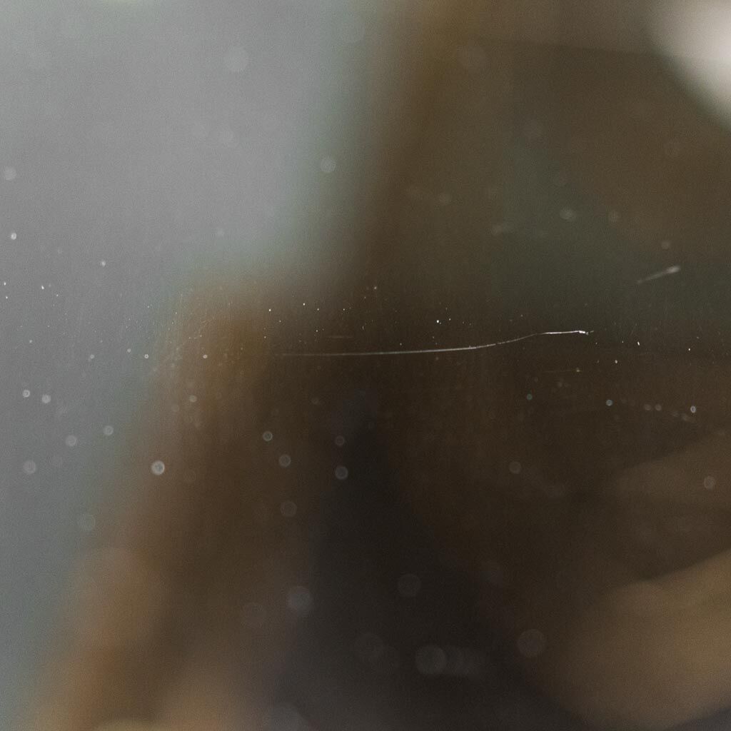 Showcase metal gilded smoked glass 70s vintage modern