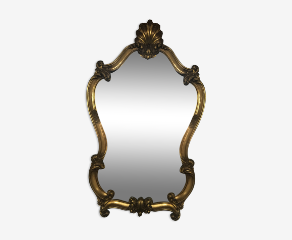 ancien miroir en bois sculpte selency