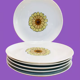 7 porcelain plates 70s bavaria