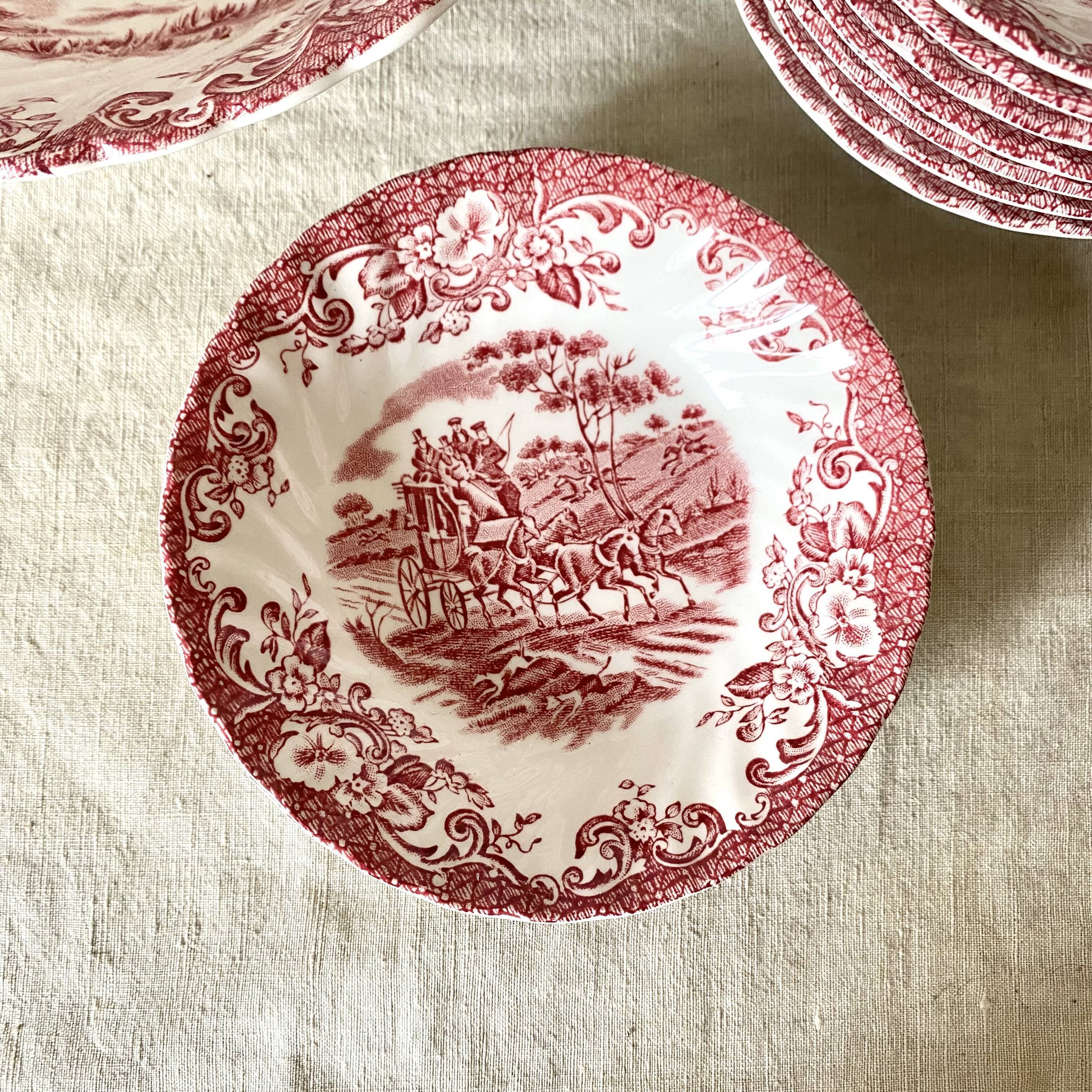 Johnson brother english porcelain cups and salad bowl