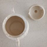 Sarreguemines ivory iron earth sugar bowl