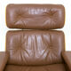 Lounge chair and ottoman leather and bentwood 60/70