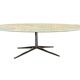 Large oval dining table Florence Knoll marble top L 2