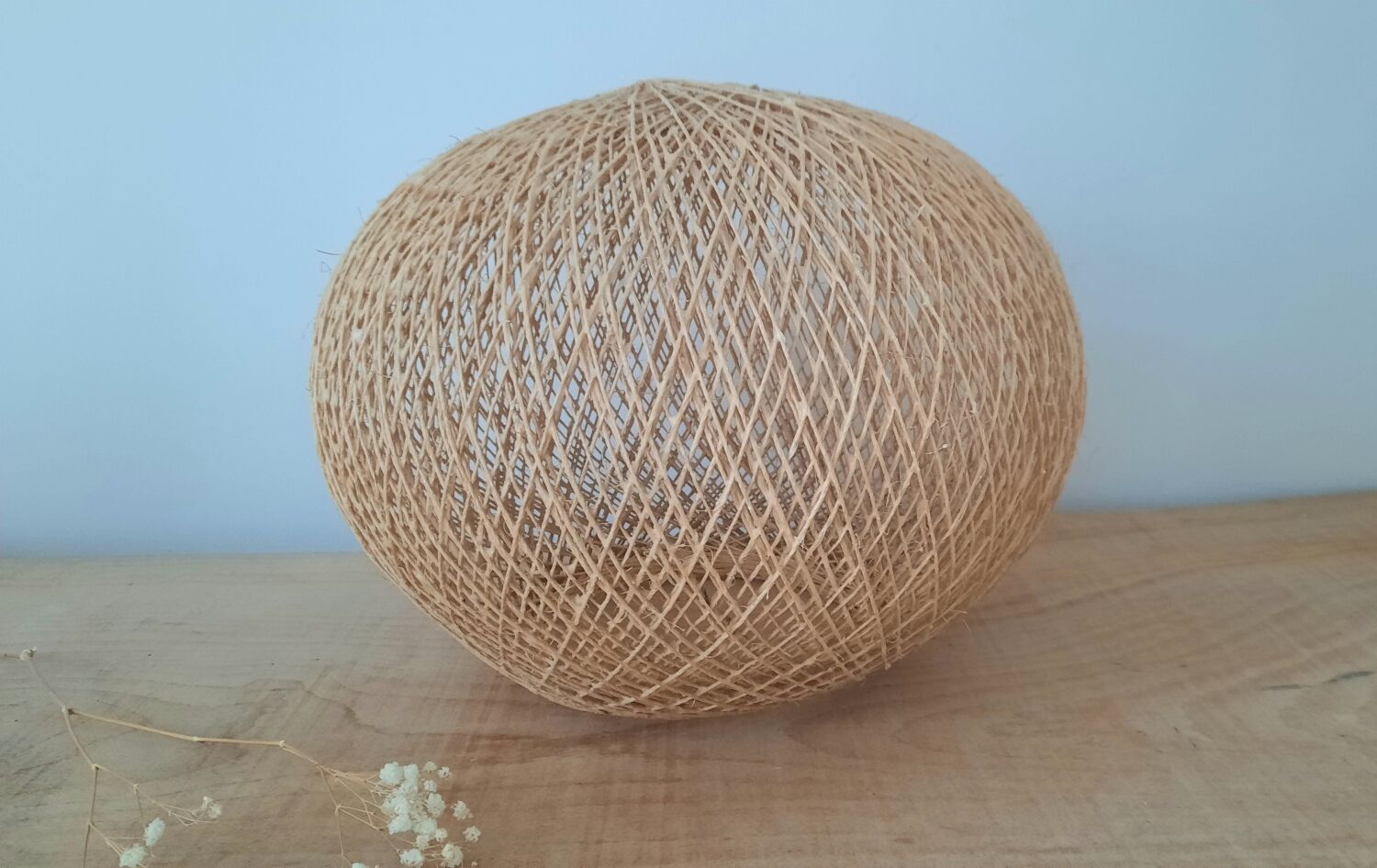 Abat jour suspension en corde vintage