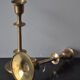 Pair of vintage Scandinavian brass candle holders