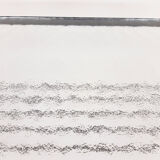 Mid-century modern minimalistic metal and glass coffee table