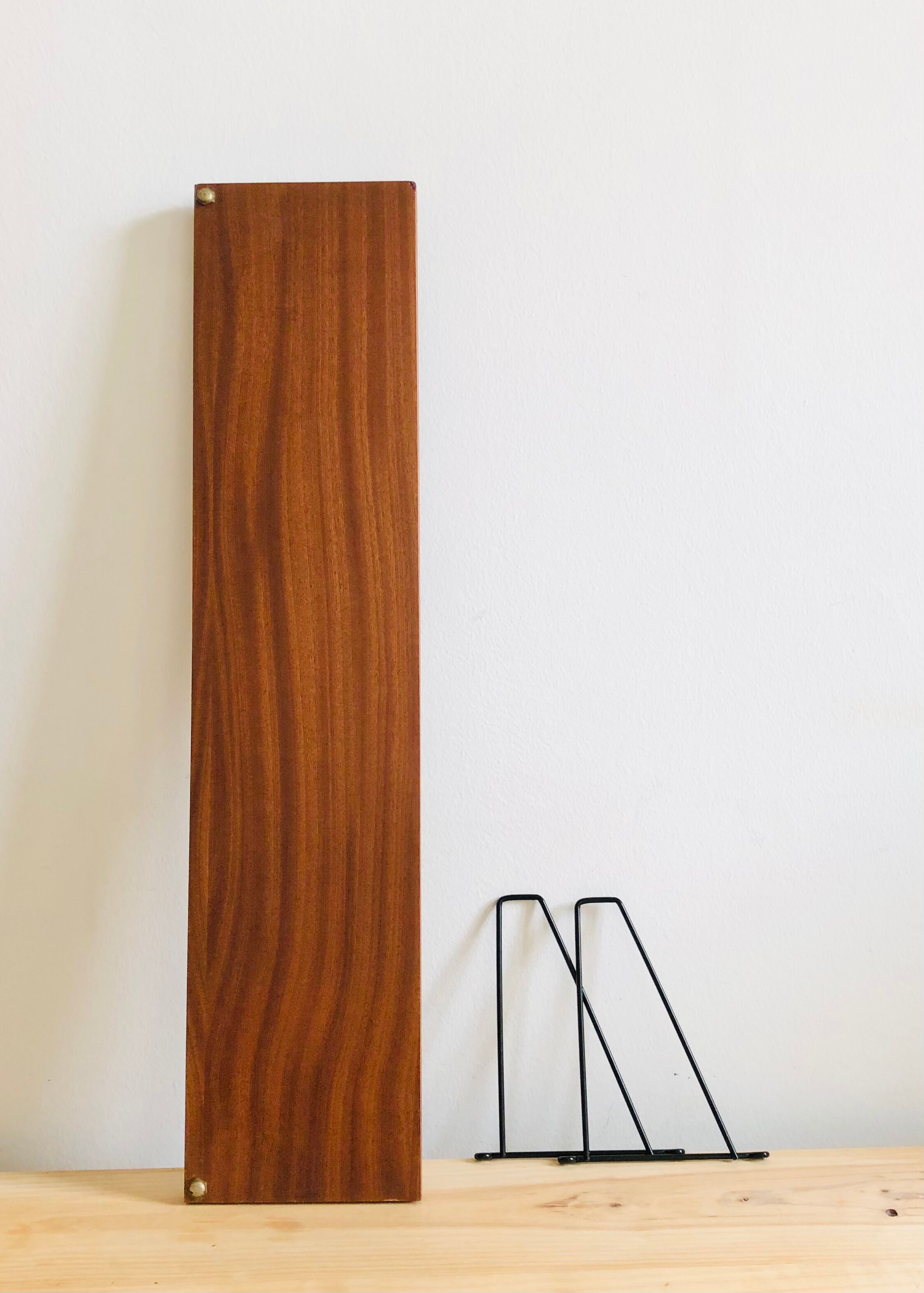 Wall shelf L82cm metal and wood