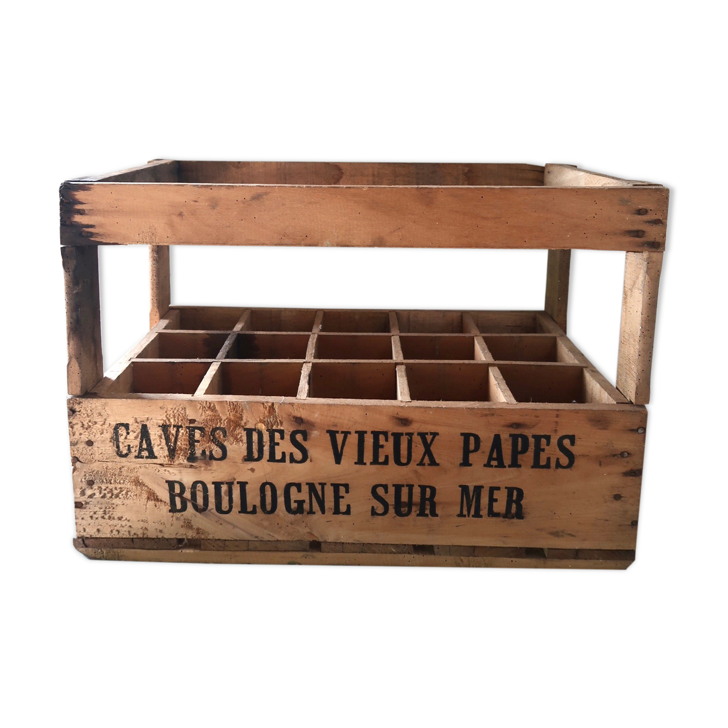 Wooden bottle locker box