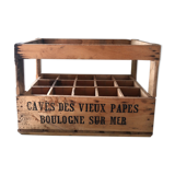 Wooden bottle locker box