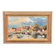 Original Swedish Oil On Canvas – “Helsingborg” By Arvid Karlsson – Dated 1975 – Vintage & Framed – 75 × 49 Cm (29.5" × 19.3")