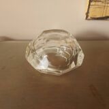 Cendrier en cristal taillé  à facettes vintage 70's