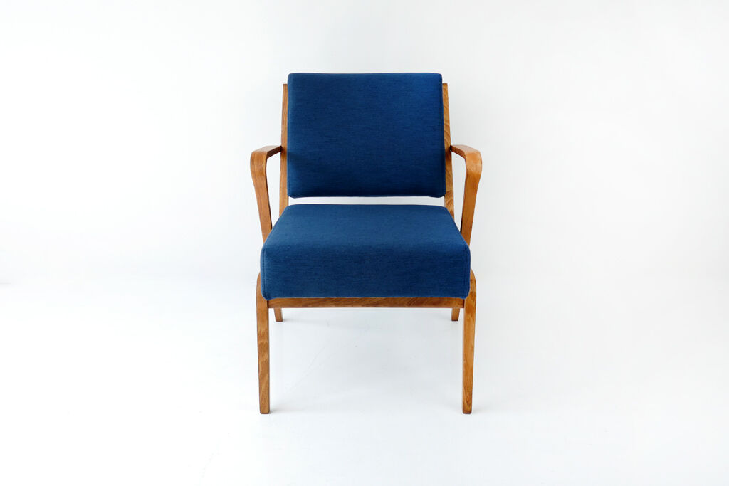 Pair of armchairs par Selman Selmanagic pour Veb Deutsche Werkstätten Hellerau