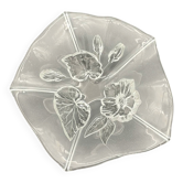 Petite coupe vintage en verre fleuri Walther Glas – Evita, Allemagne