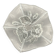 Small vintage glass bowl with flowers Walther Glas – Evita, Germany