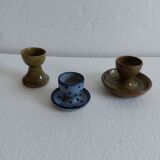 Set of three stoneware shells