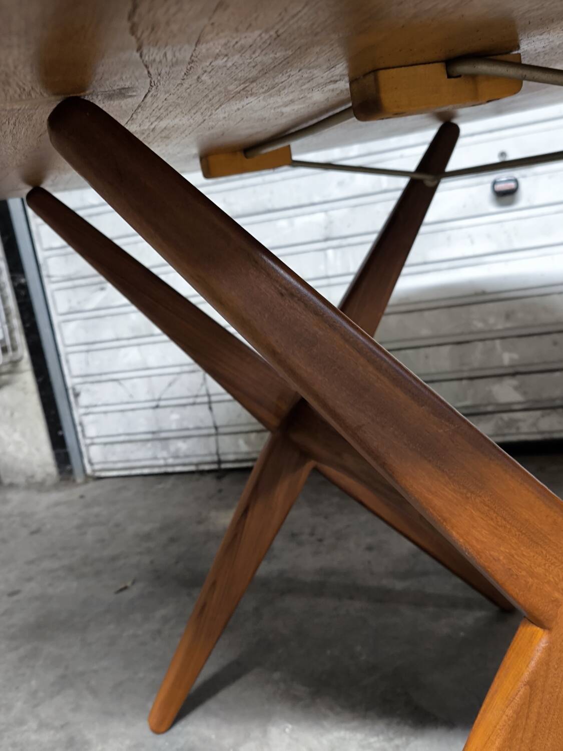 Vintage Scandinavian extendable teak table from the 1970s.